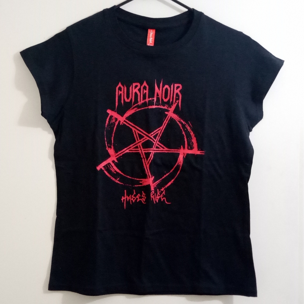 NWOT Aura Noir Hades Rise 2009 Tour Girlie Tee